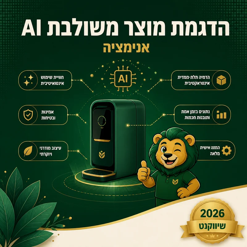 דוגמה להדגמת מוצר משולבת AI של שיווקנט