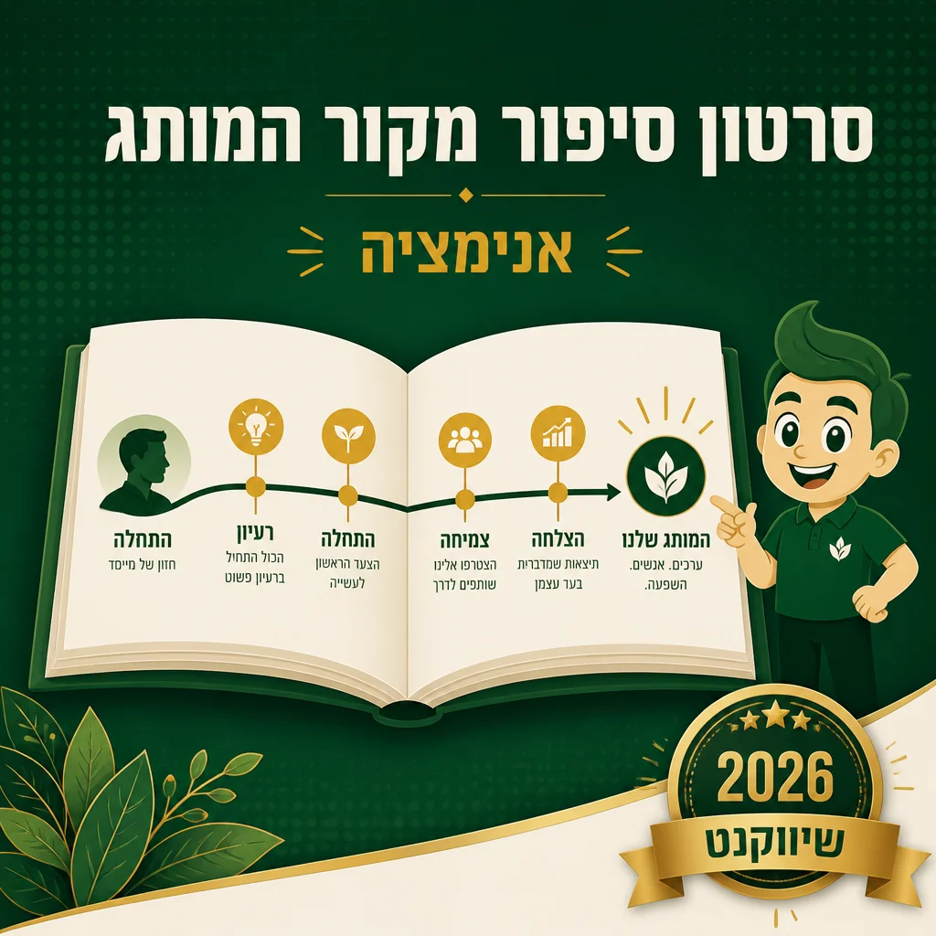 הפקת סרטון תדמית לעסק - סיפור מקור המותג של שיווקנט