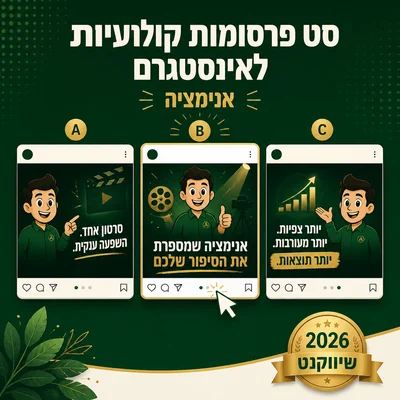 דוגמה לסט פרסומות אינסטגרם קולנועיות של שיווקנט