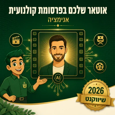 דוגמה לפרסומת קולנועית עם אווטאר AI של שיווקנט