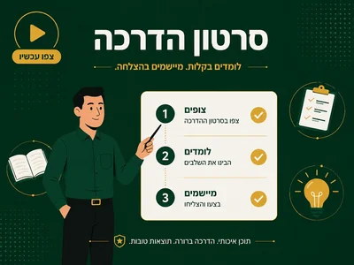 סרטון הדרכה מונפש