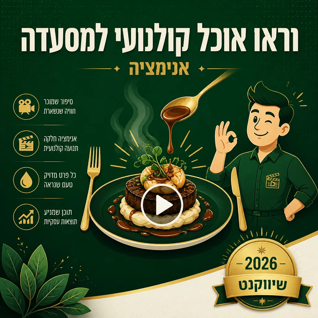 דוגמה לסרטון תדמית קולנועי למסעדה של שיווקנט