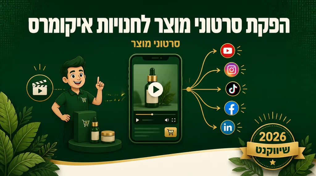 הפקת סרטון מוצר מתמונות ותיאור - שיווקנט