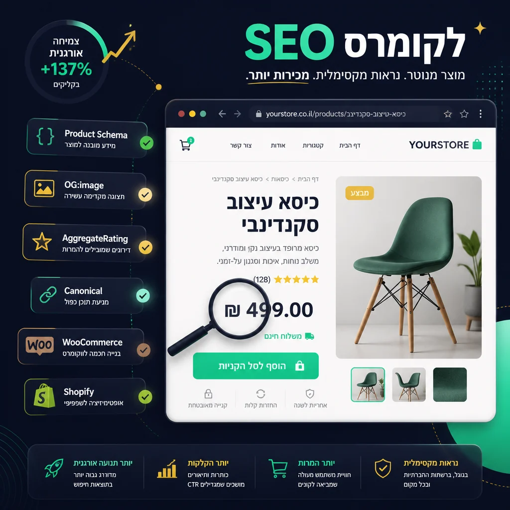 קידום חנות וירטואלית בגוגל לחנויות WooCommerce ו-Shopify