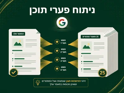 ניתוח פערי תוכן מנוהל - שיווקנט