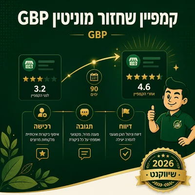 קמפיין שחזור מוניטין והעלאת דירוג Google Business Profile