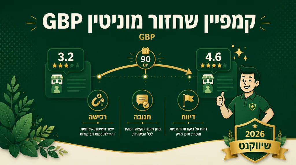 קמפיין שחזור מוניטין והעלאת דירוג Google Business Profile