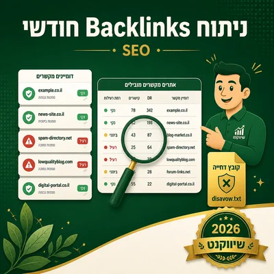 ניתוח Backlinks חודשי בדוח GSC Links - ארתור קלנדרוב