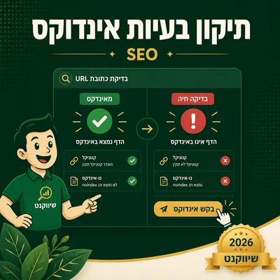 תיקון בעיות אינדוקס ב-Google לפי URL Inspection