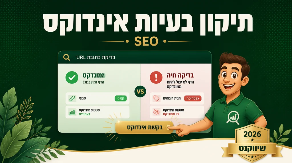 תיקון בעיות אינדוקס ב-Google לפי URL Inspection