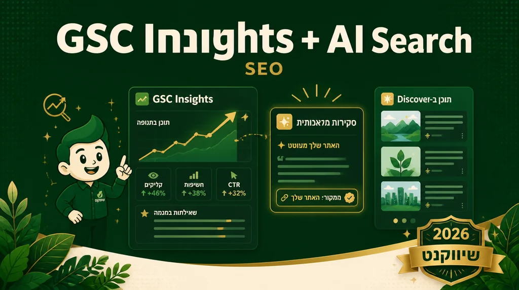 דוח GSC Insights ומעקב AI Search - ארתור קלנדרוב