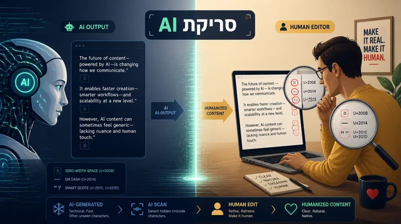סריקת AI לתוכן אתר - שיווקנט