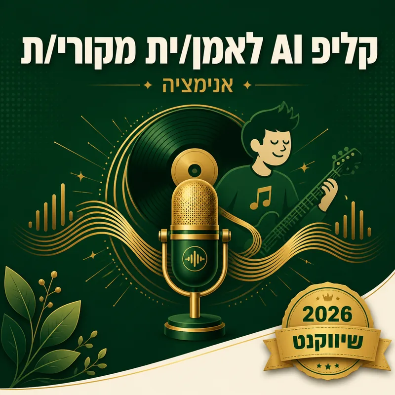 קליפ AI לאמן/ית מקורי/ת - שיווקנט
