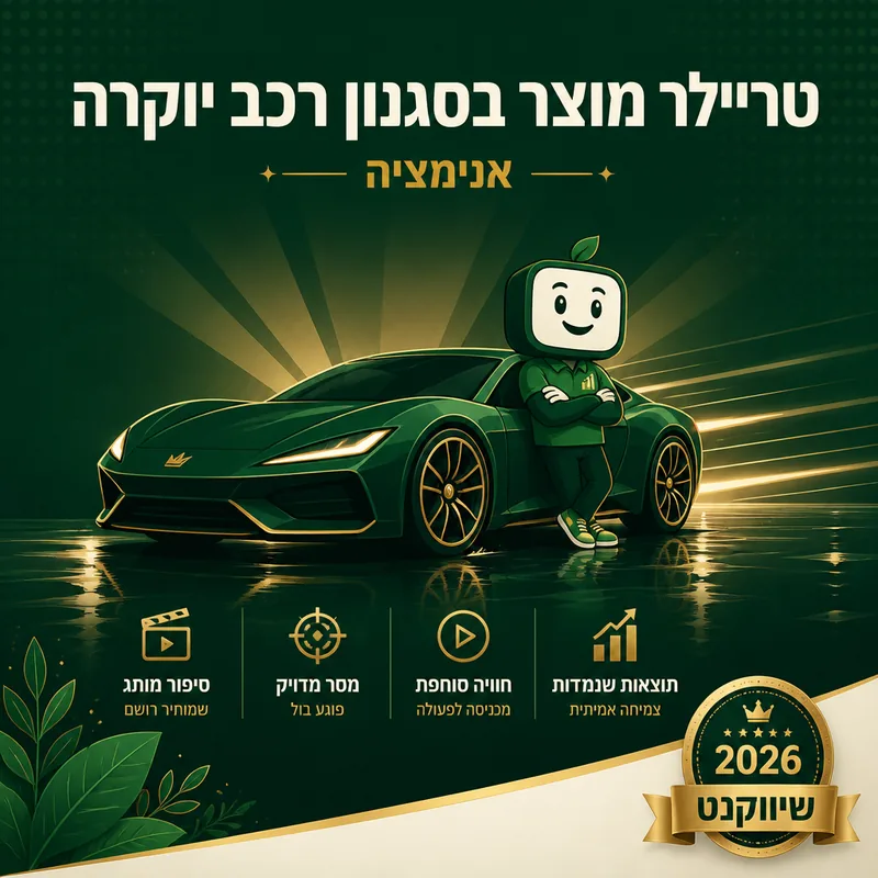 טריילר מוצר בסגנון רכב יוקרה - שיווקנט
