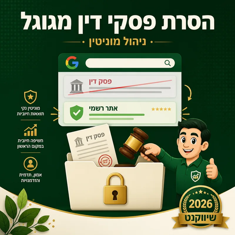 הסרת פסקי דין מגוגל - שיווקנט