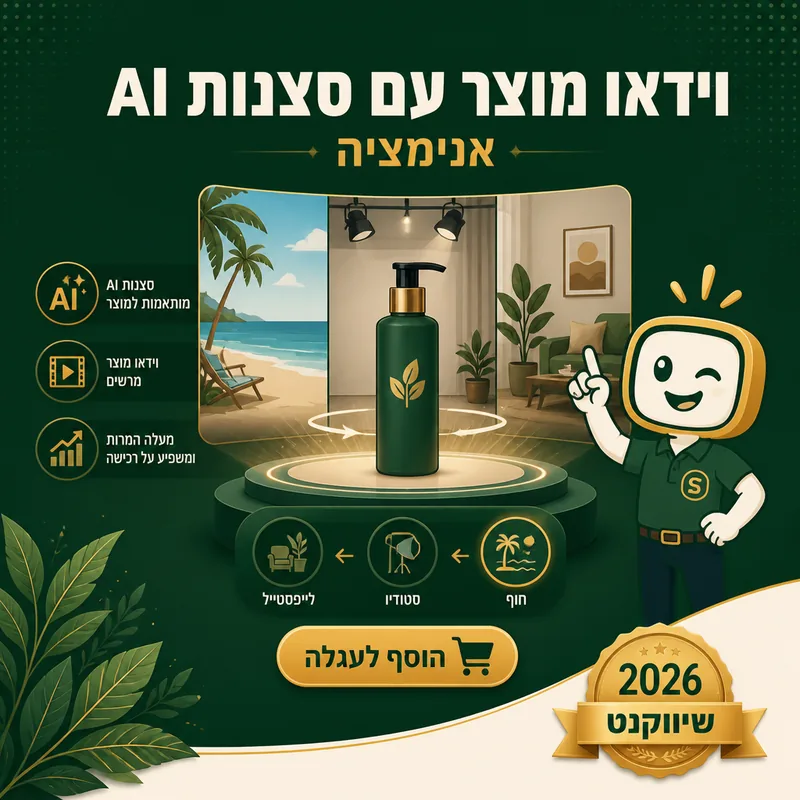 וידאו מוצר עם סצנות AI - שיווקנט