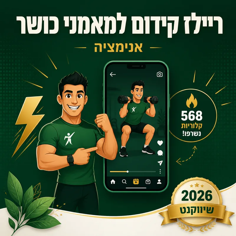 רילס קידום למאמני כושר - שיווקנט
