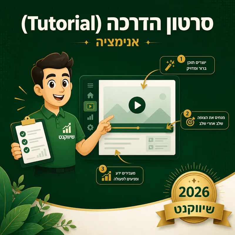 סרטון הדרכה (Tutorial) - שיווקנט