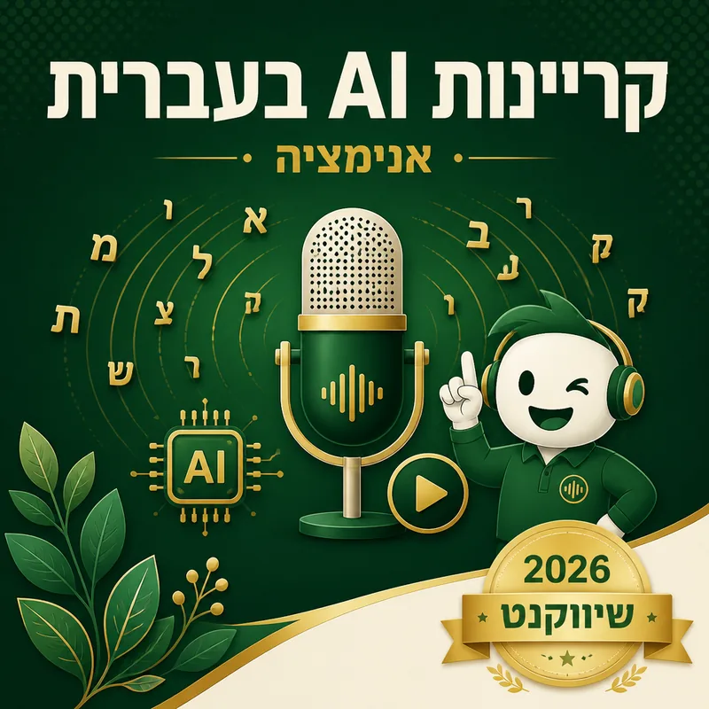 קריינות AI בעברית - שיווקנט