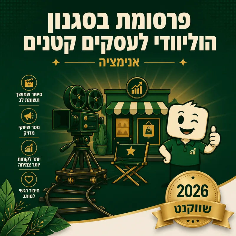 פרסומת בסגנון הוליוודי לעסקים קטנים - שיווקנט