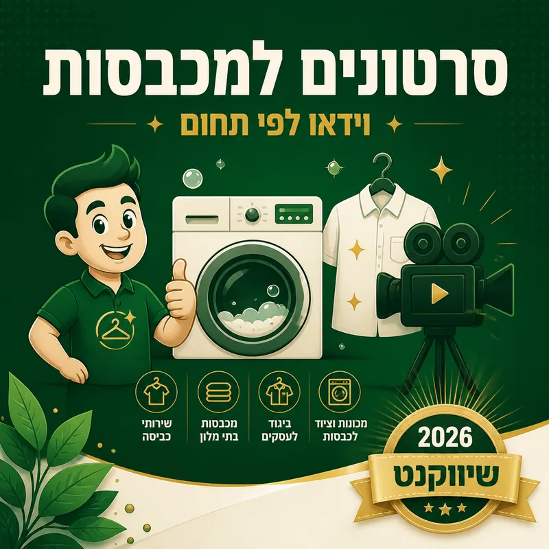 סרטונים למכבסות - שיווקנט