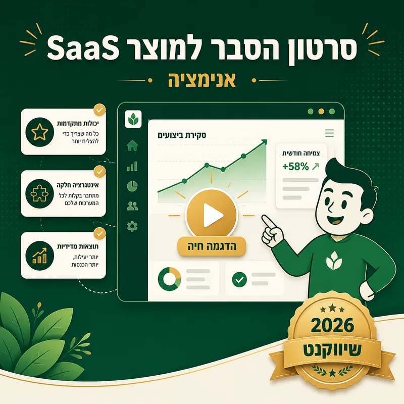 סרטון הסבר למוצר SaaS - שיווקנט