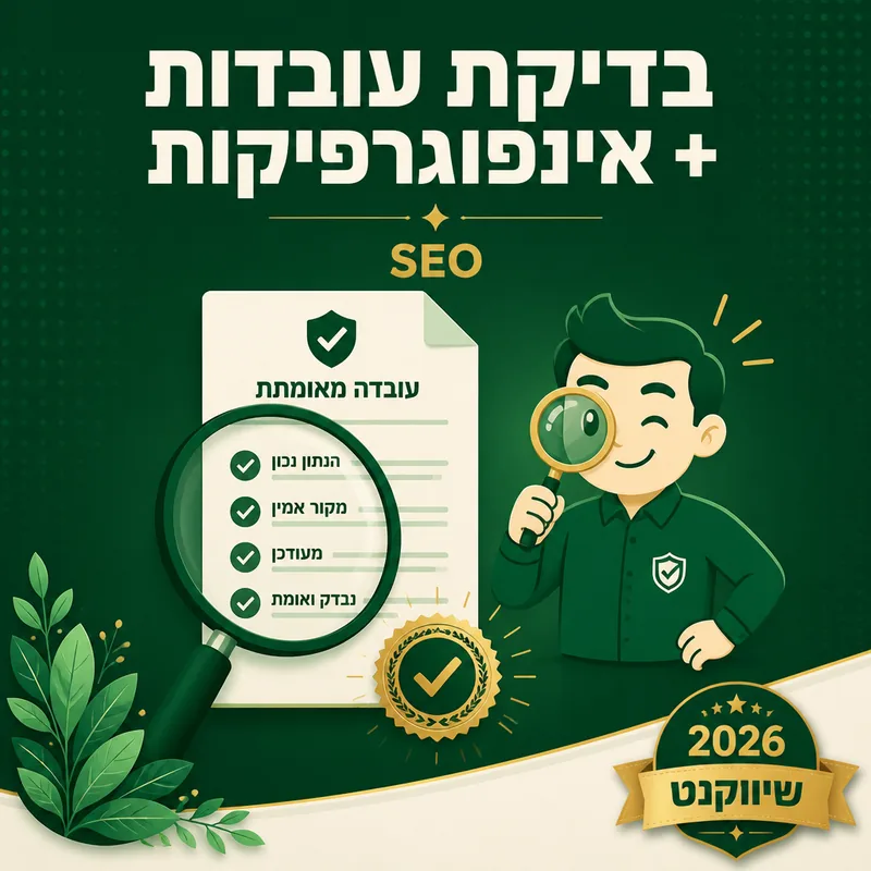 בדיקת עובדות + אינפוגרפיקות - שיווקנט