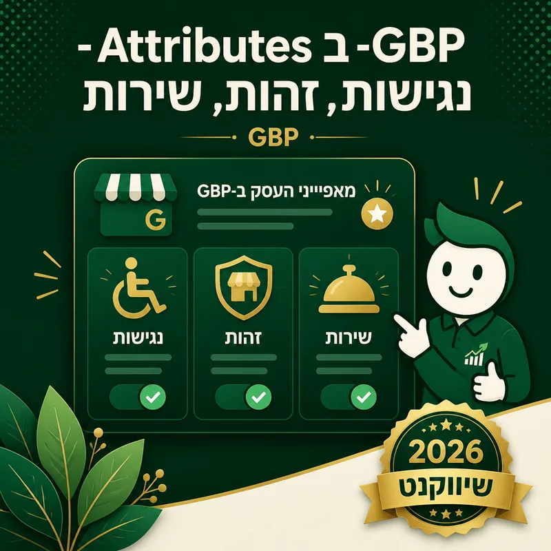 Attributes ב-GBP - נגישות, זהות, שירות - שיווקנט