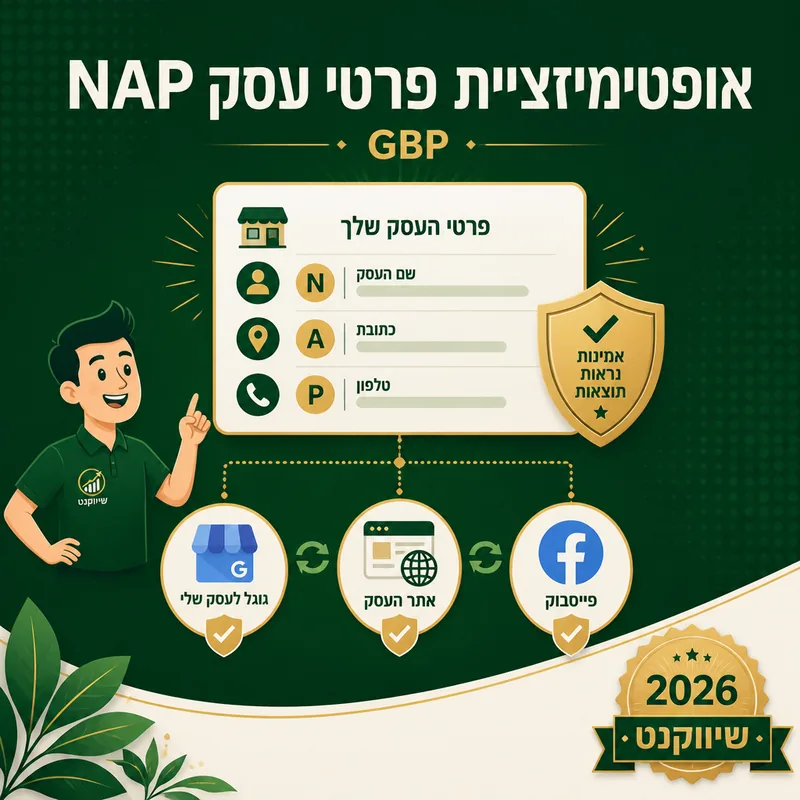 אופטימיזציית פרטי עסק NAP - שיווקנט