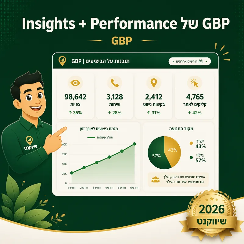 Insights + Performance של GBP - שיווקנט