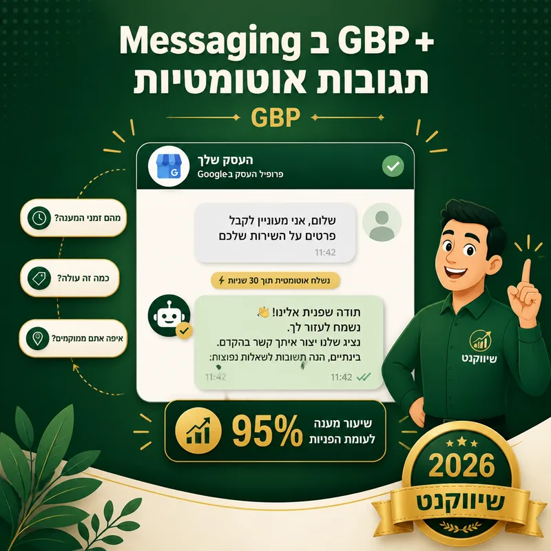 Messaging ב-GBP + תגובות אוטומטיות - שיווקנט