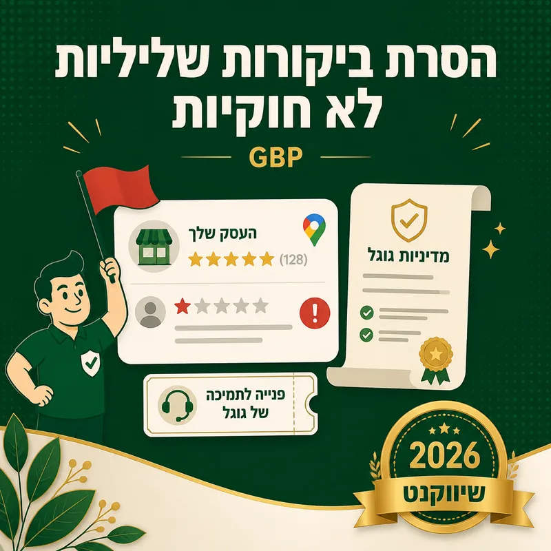 הסרת ביקורות שליליות לא חוקיות - שיווקנט