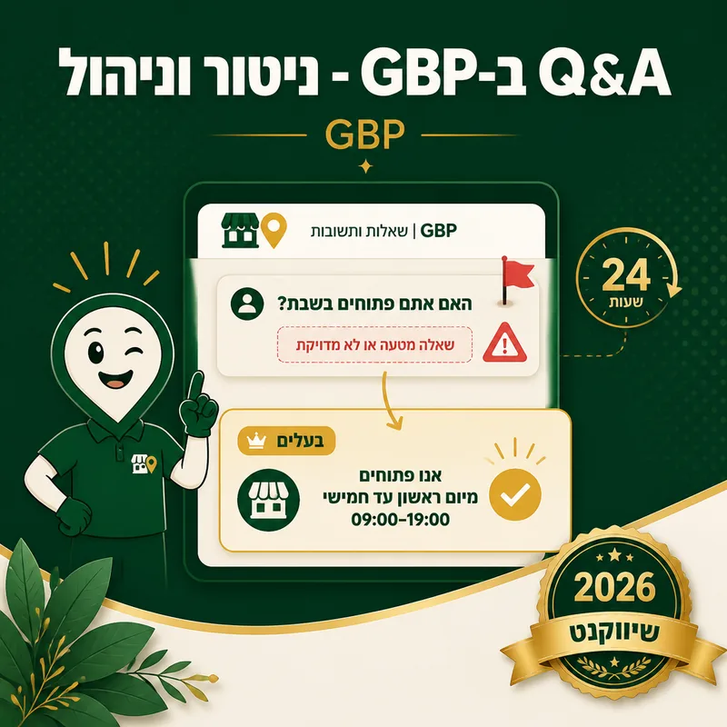 Q&A ב-GBP - ניטור וניהול - שיווקנט