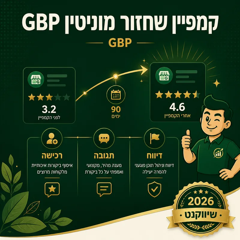 קמפיין שחזור מוניטין GBP - שיווקנט