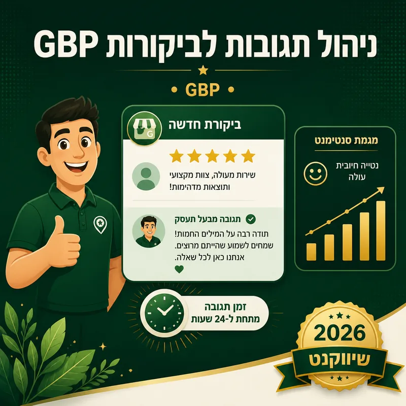 ניהול תגובות לביקורות GBP - שיווקנט