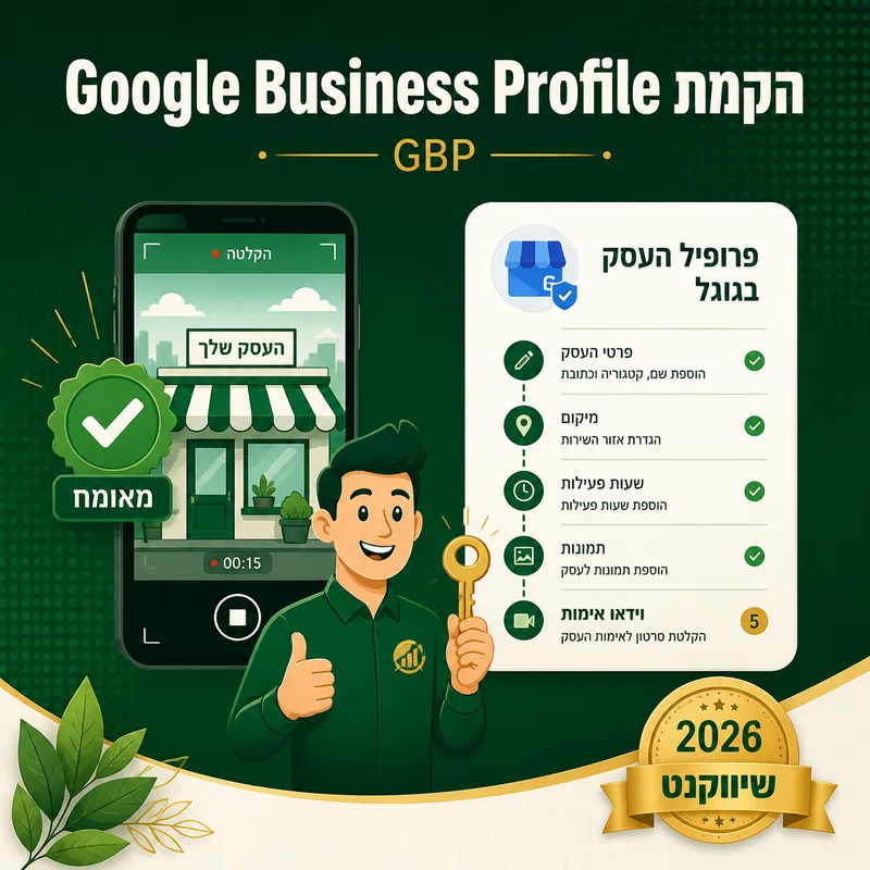 הקמת Google Business Profile - שיווקנט