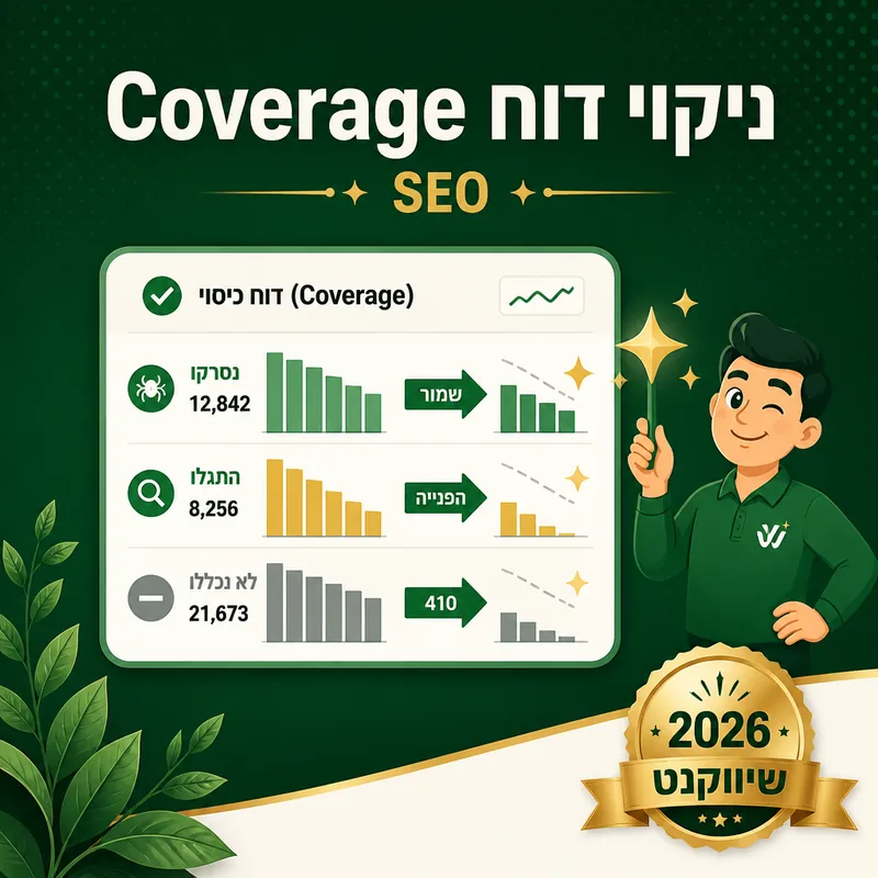 ניקוי דוח Coverage - שיווקנט