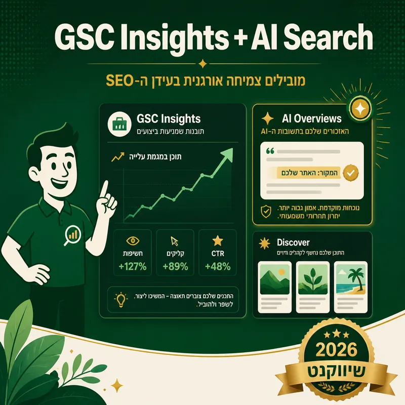 GSC Insights + AI Search - שיווקנט