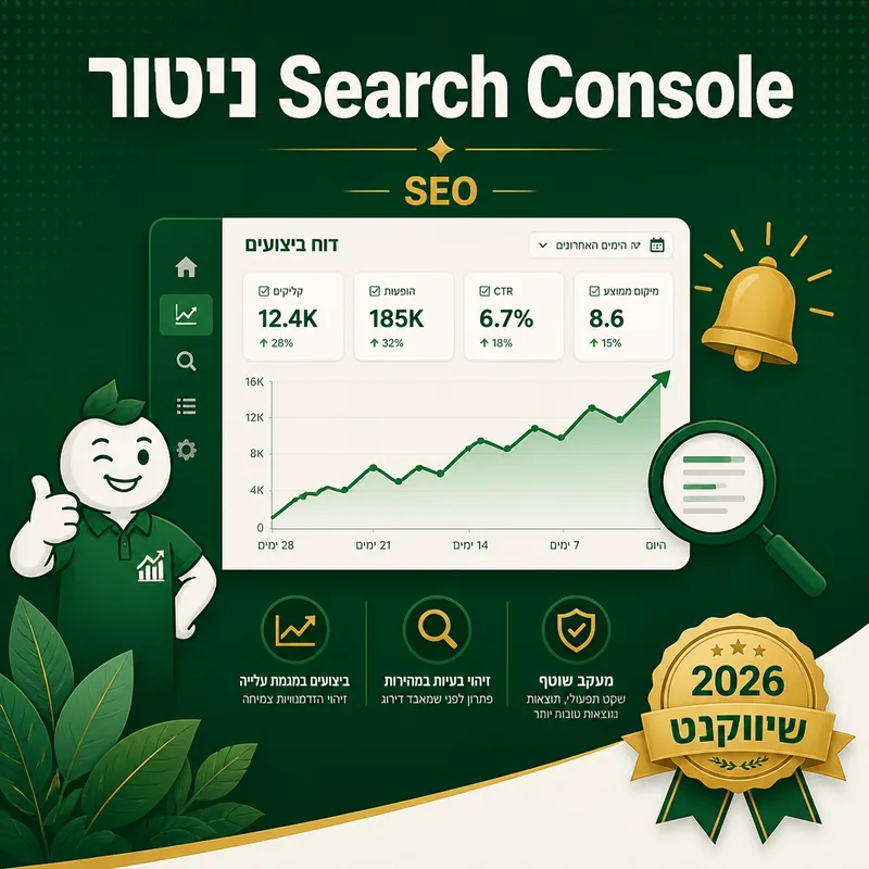 ניטור Search Console - שיווקנט
