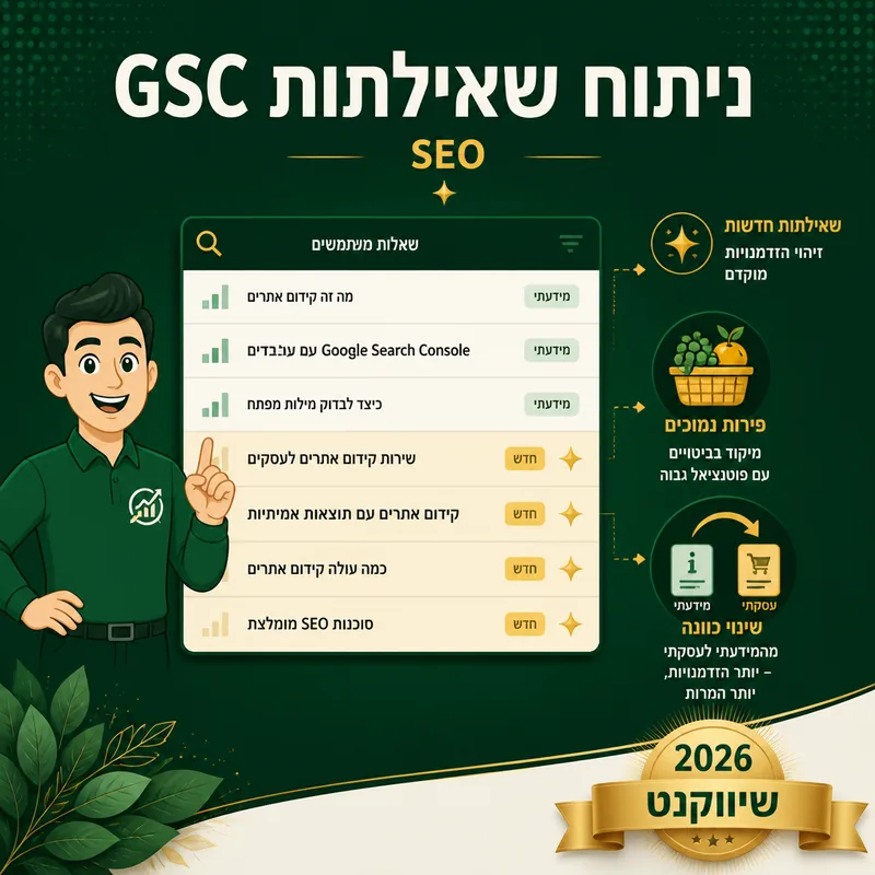 ניתוח שאילתות GSC - שיווקנט