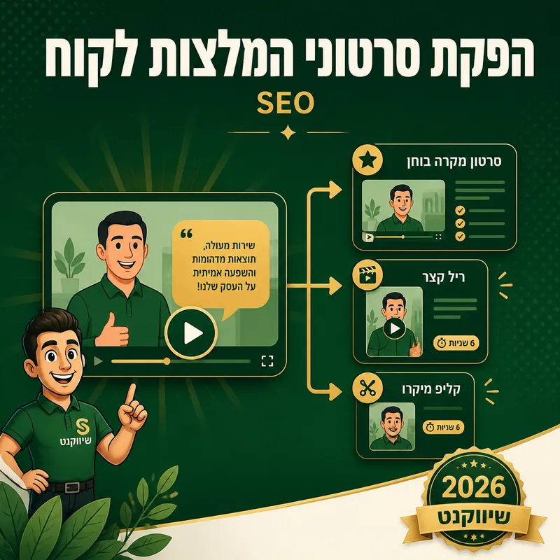 הפקת סרטוני המלצות לקוח - שיווקנט