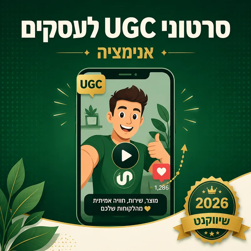 סרטוני UGC לעסקים - שיווקנט