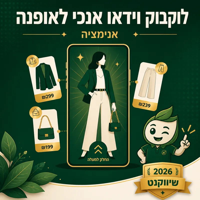 לוקבוק וידאו אנכי לאופנה - שיווקנט