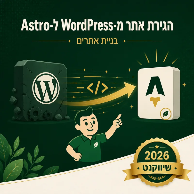 הגירת אתר מ-WordPress ל-Astro - שיווקנט