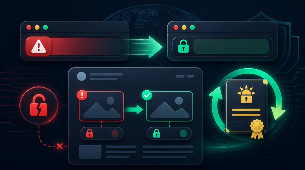 תיקון אזהרת SSL בוורדפרס - HTTPS + HSTS