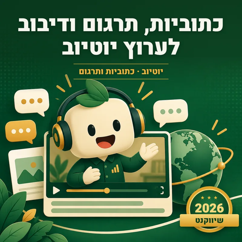 כתוביות, תרגום ודיבוב לערוץ יוטיוב - שיווקנט