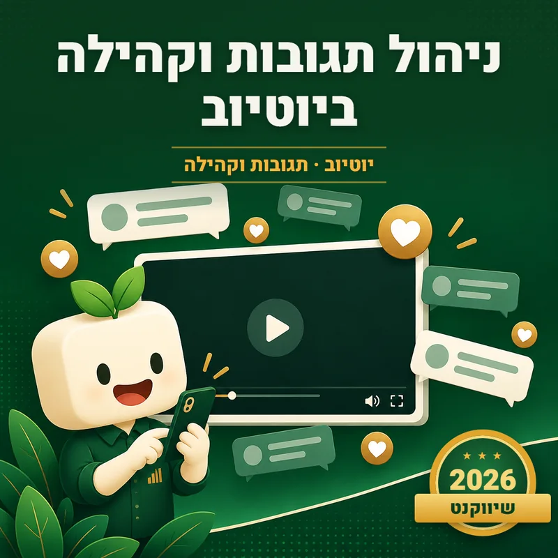 ניהול תגובות וקהילה ביוטיוב - שיווקנט