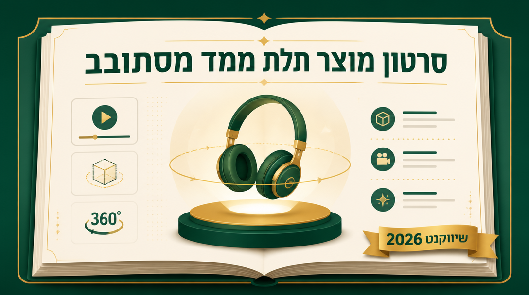סרטון מוצר תלת ממד מסתובב