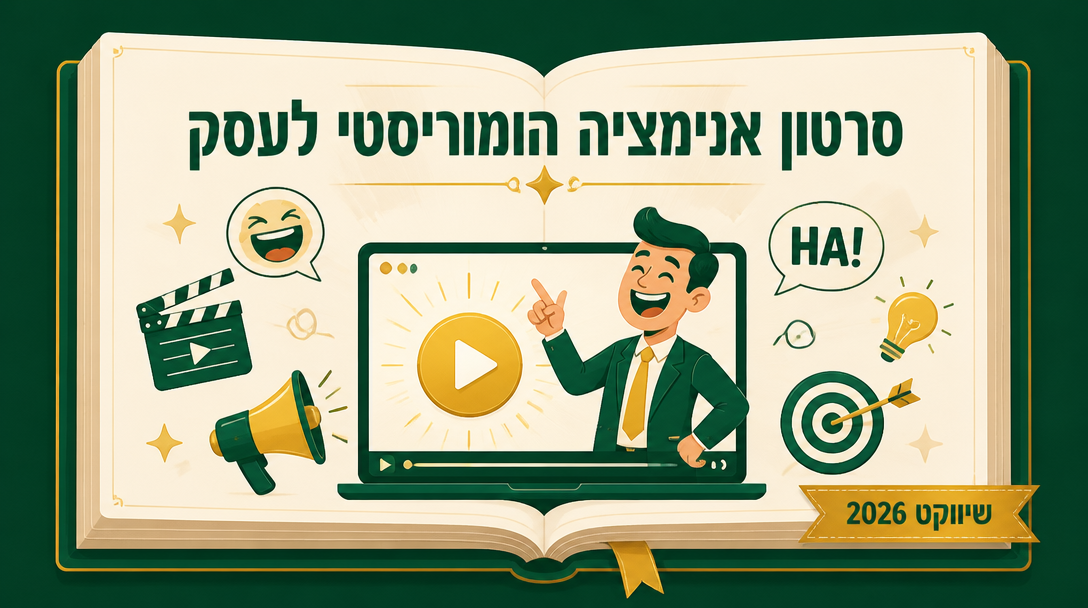 סרטון אנימציה הומוריסטי לעסק