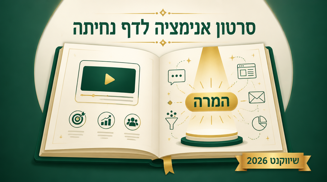 סרטון אנימציה לדף נחיתה